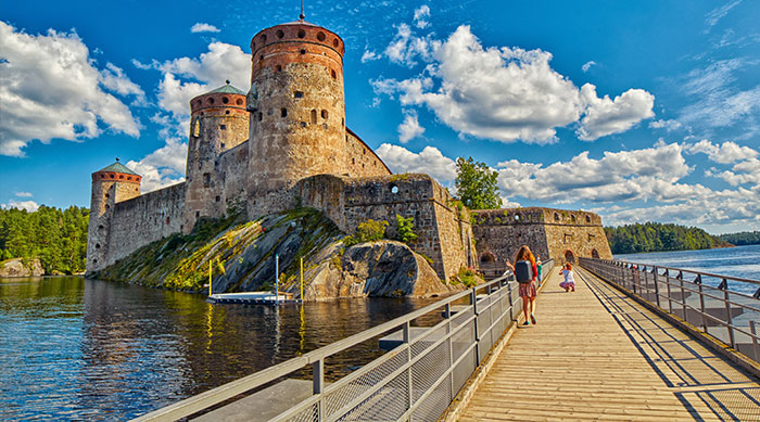 Château médieval Olavinlinna Olofborg